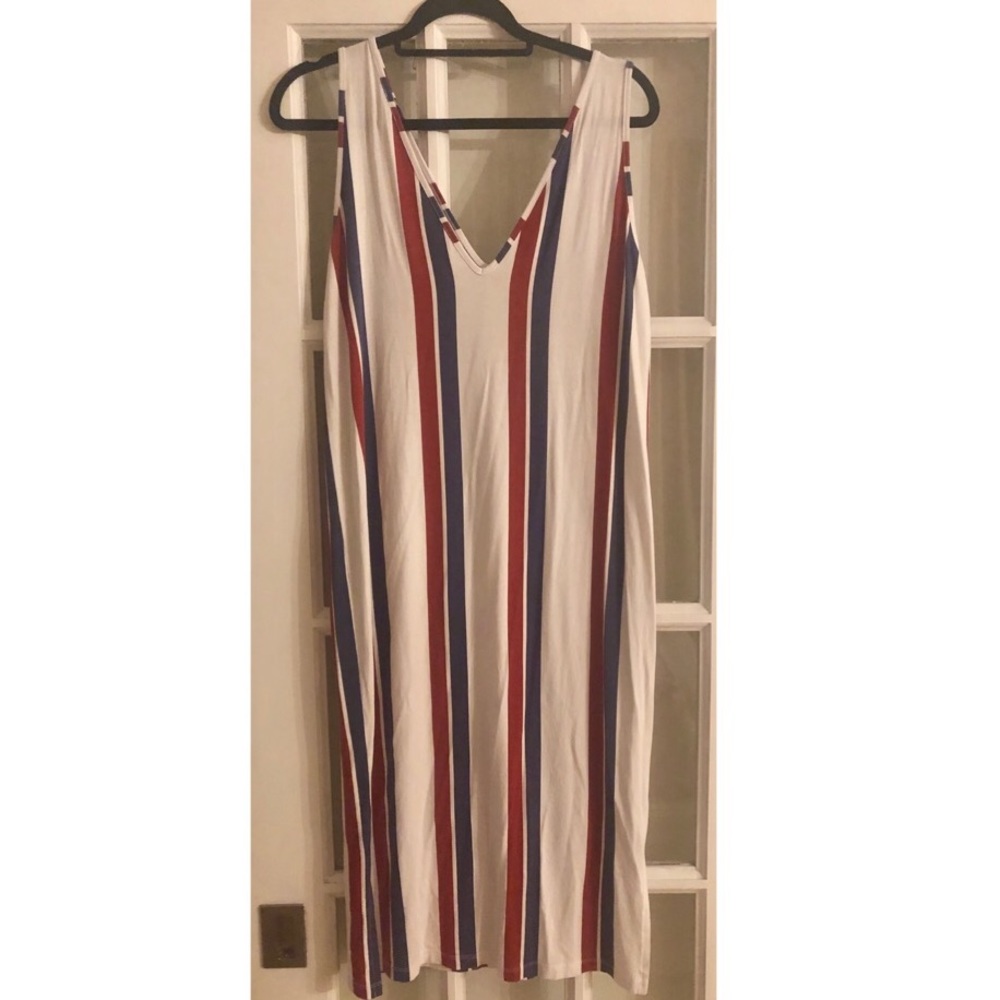 🆕 ASOS Sleeveless Tank Dress w Stripes